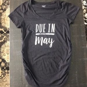 Black maternity T-shirt